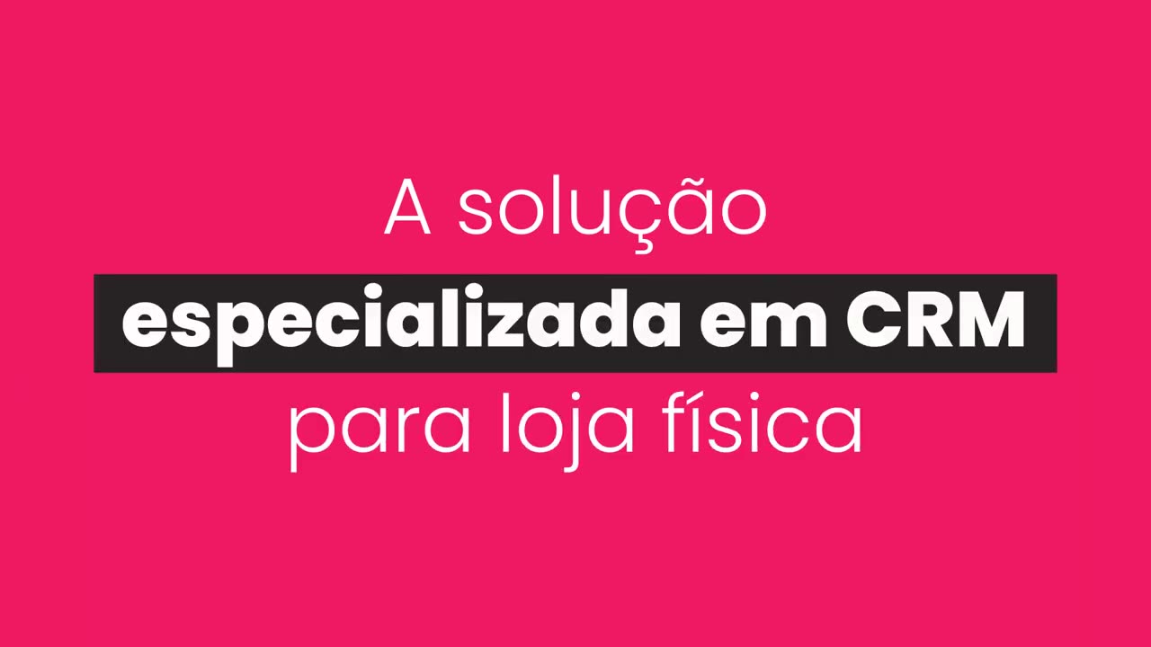 Quadro do vídeo em motion type da Oto CRM